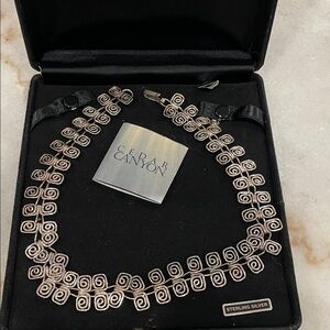 Mexico CII Handmade Wire Work Sterling Silver Necklace | Artisan Jewelry